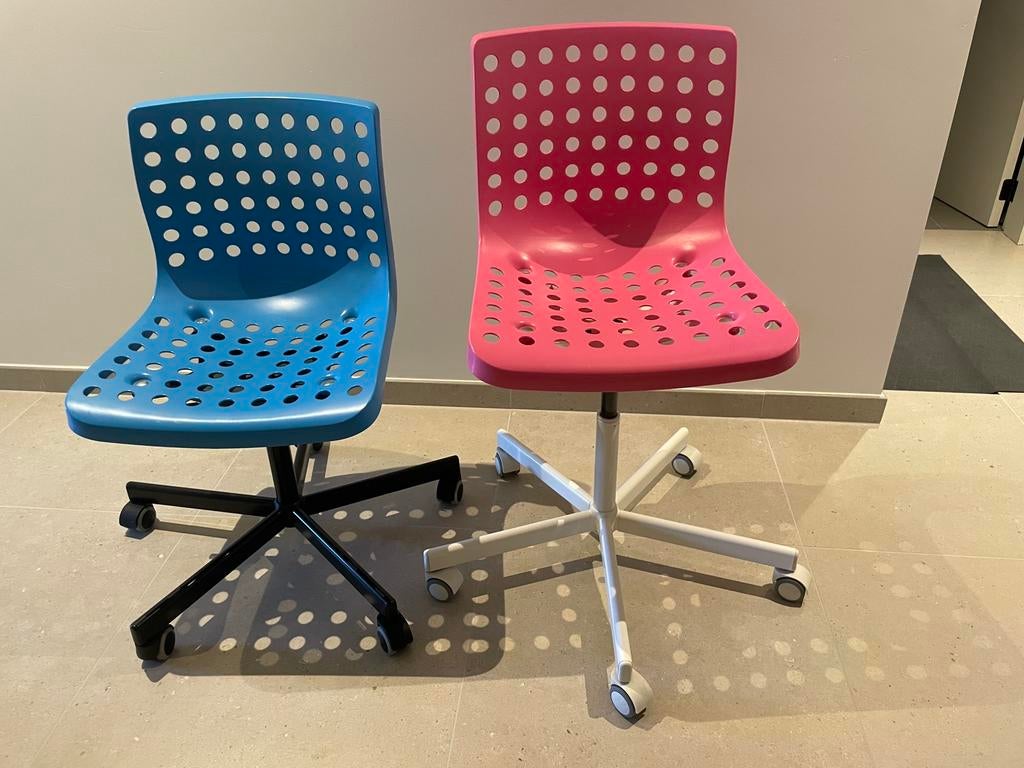 2 bureaustoelen Ikea Skalberg, Enlèvement, Comme neuf, Autres couleurs, Chaise de bureau