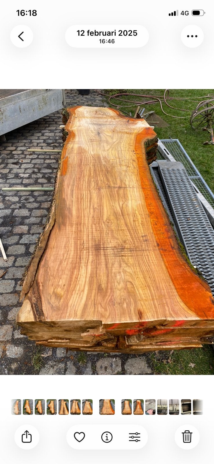 Schaaldelen Kersenhout / Prunus, Ophalen, Zo goed als nieuw