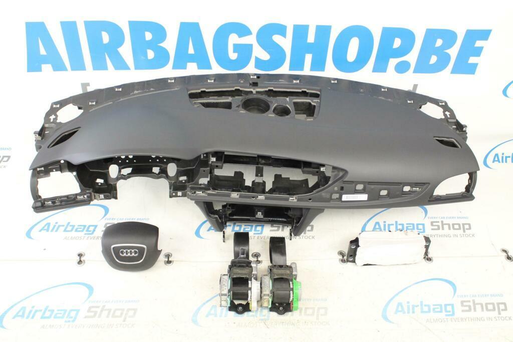 Airbag set Dashboard zwart 4 spaak Audi A6 4G, Gebruikt, Ophalen of Verzenden