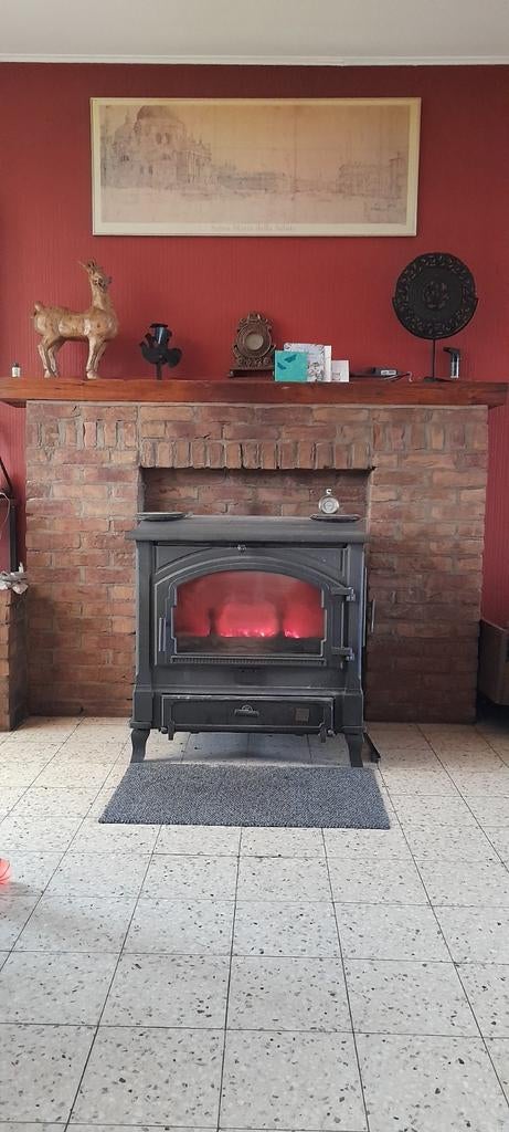 Poêle efel 13kw bois charbon, Bois