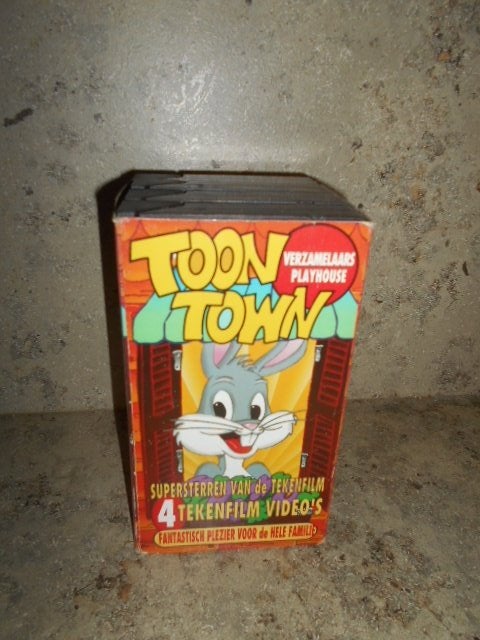 VHS Box - Toon Town voor collectors, Cd's en Dvd's, VHS | Film, Ophalen of Verzenden, Zo goed als nieuw, VHS