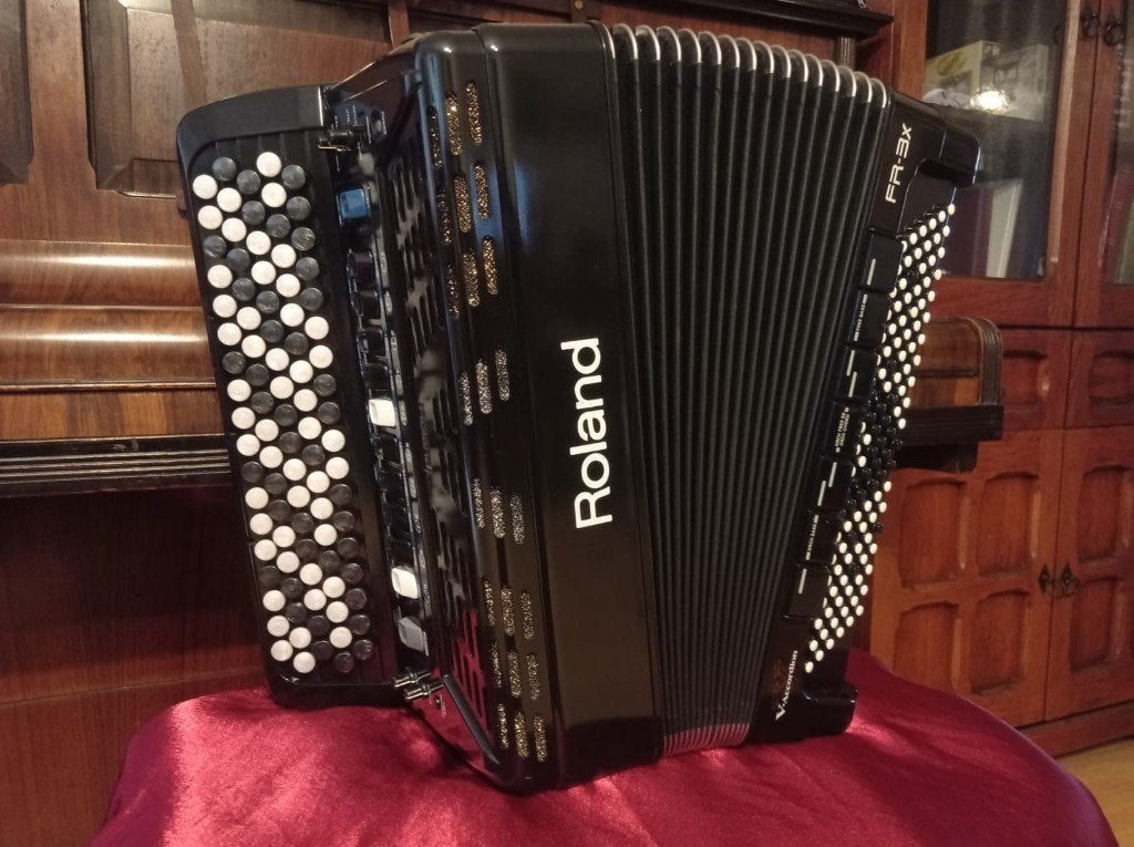 Roland FR-3XB,zo goed als nieuw,USB – luidsprekers, Autres marques, Enlèvement ou Envoi, Avec valise, Comme neuf