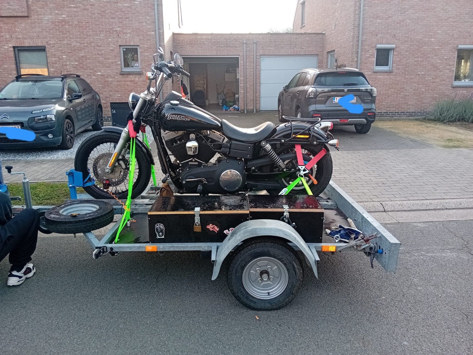 moto remork,  LEES DE ADVERTENTIE, Ophalen, Zo goed als nieuw