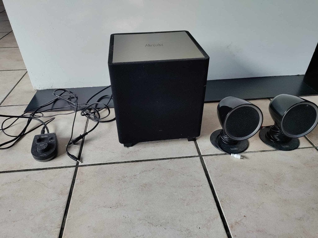 Enceintes Hercules 2.1, Enlèvement, Comme neuf, Canal audio 2.1, Hercules