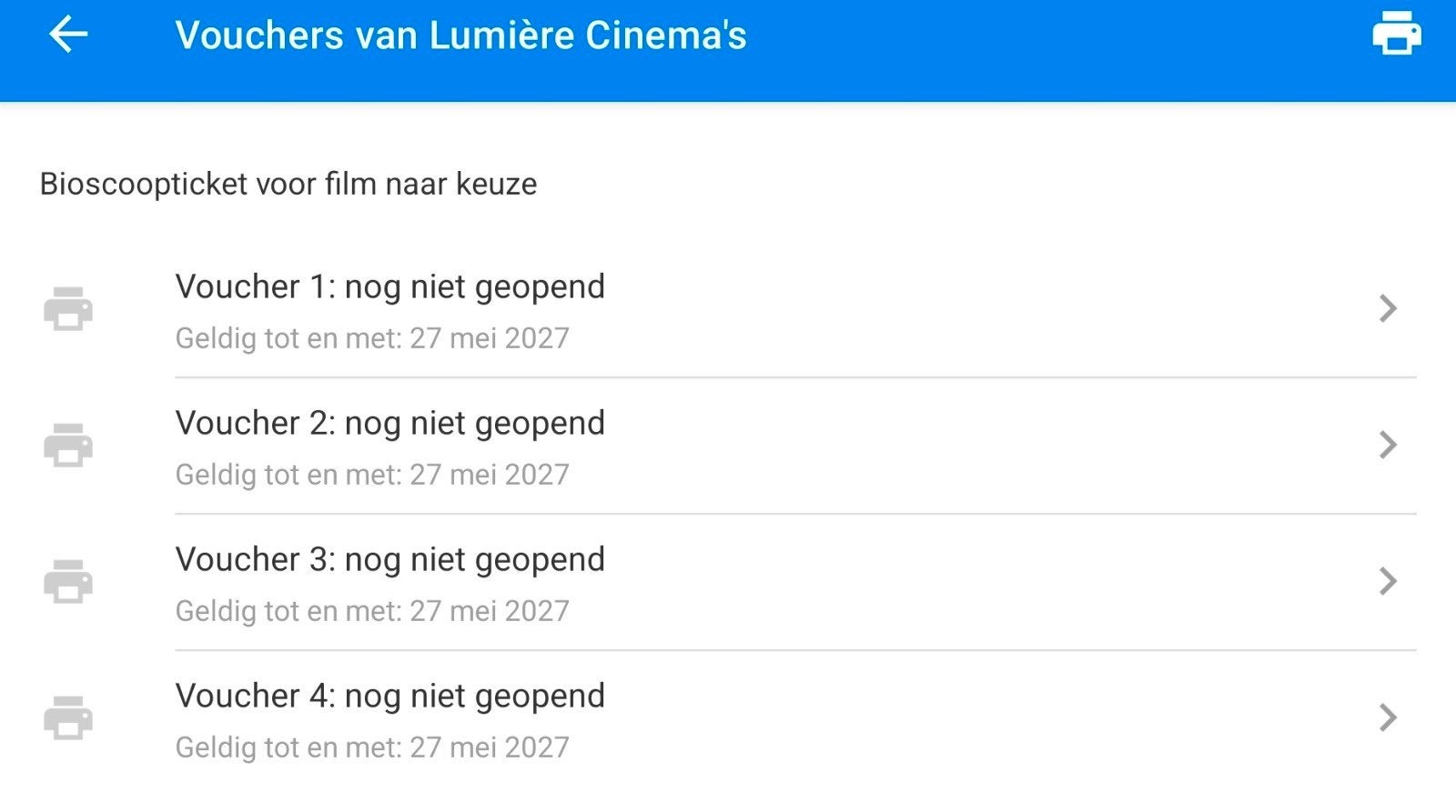 4 tickets voor lumière cinéma mechelen, Tickets & Billets, Trois personnes ou plus