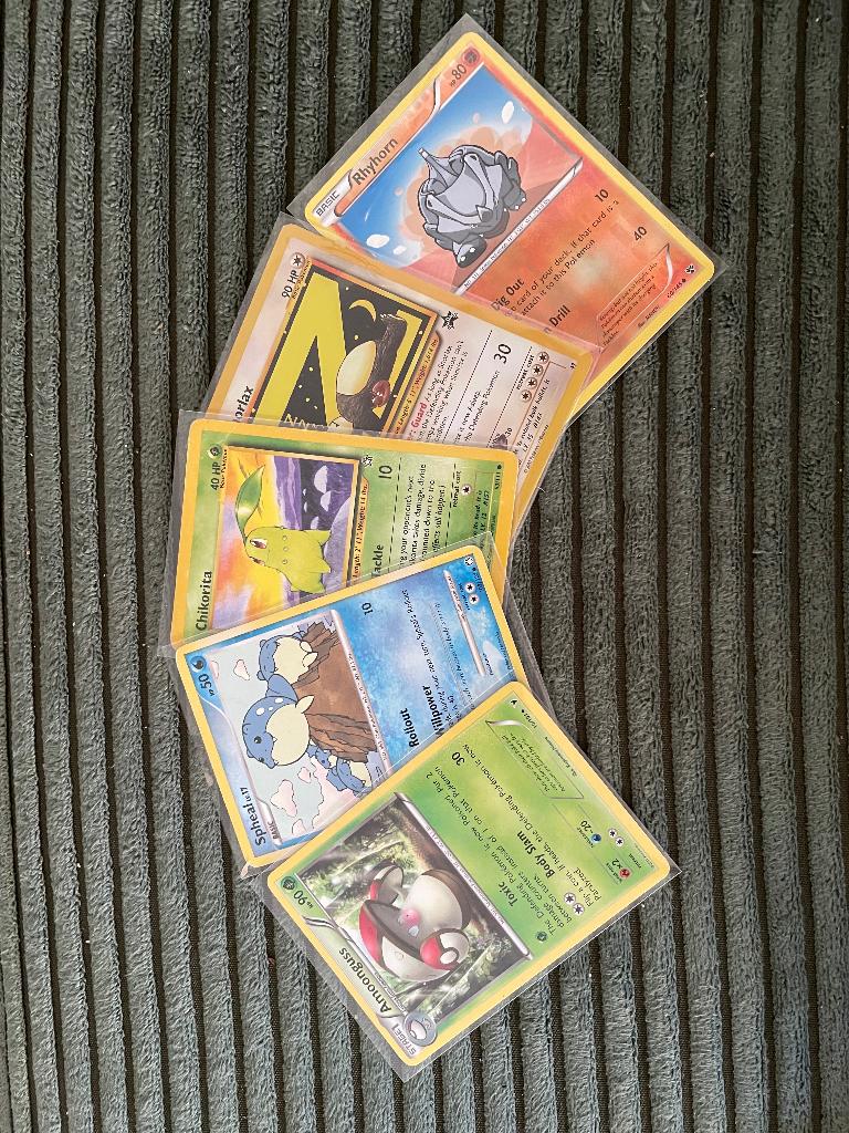 Oude kaarten pokemon, Ophalen of Verzenden, Gebruikt, Meerdere kaarten