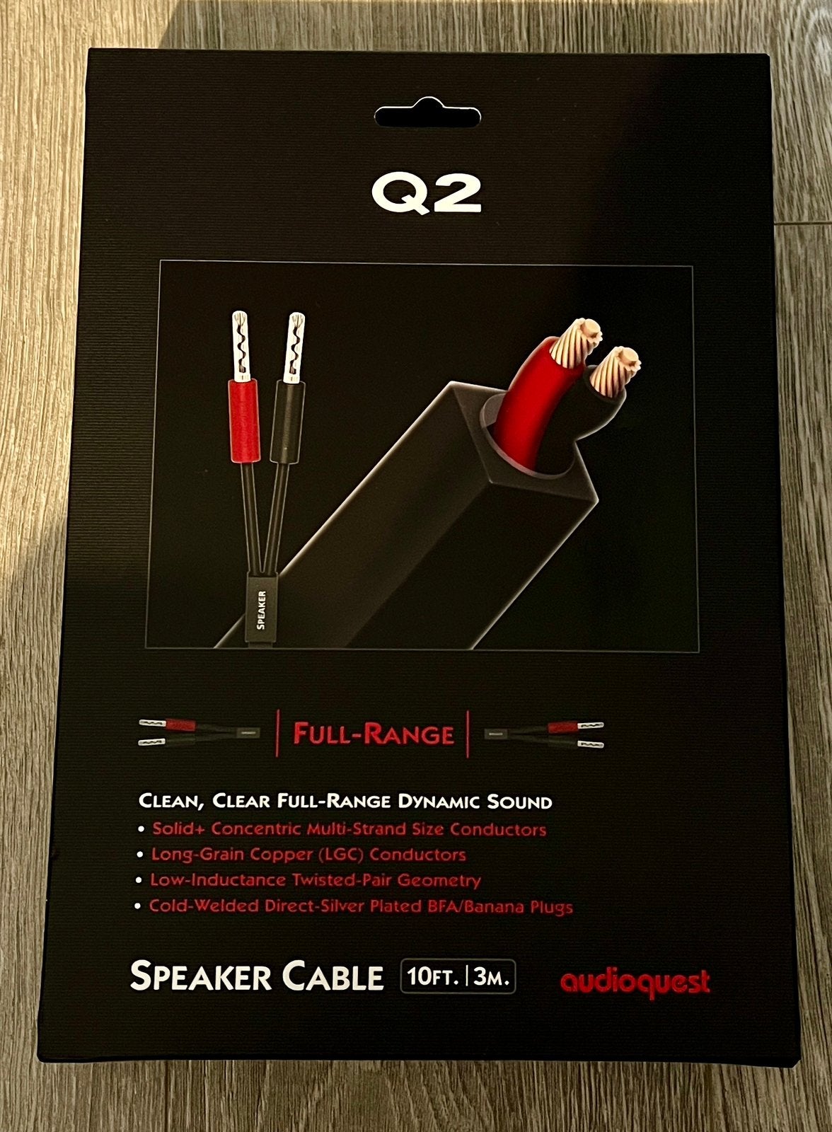 Câbles HP Audioquest Q2, Audio, Tv en Foto, Audiokabels en Televisiekabels, Ophalen of Verzenden, Nieuw