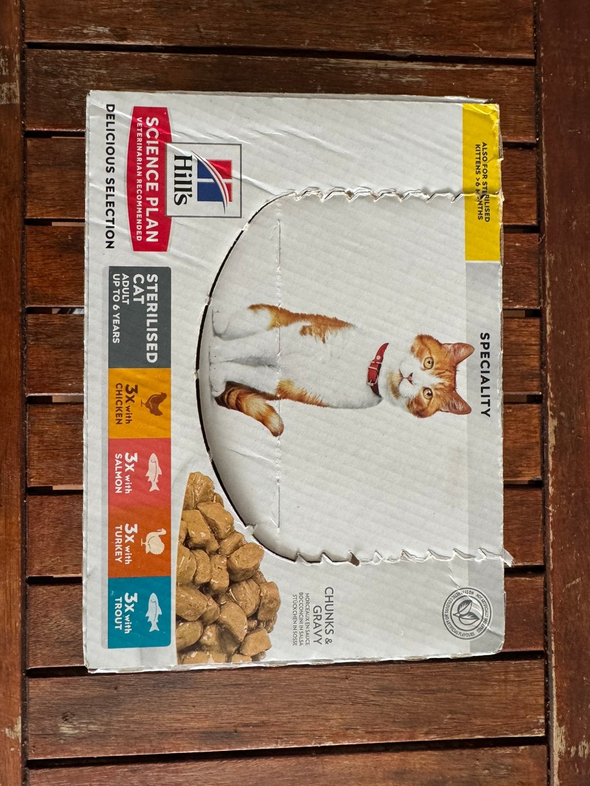 Patée chat Hills (x 10), Enlèvement, Chat