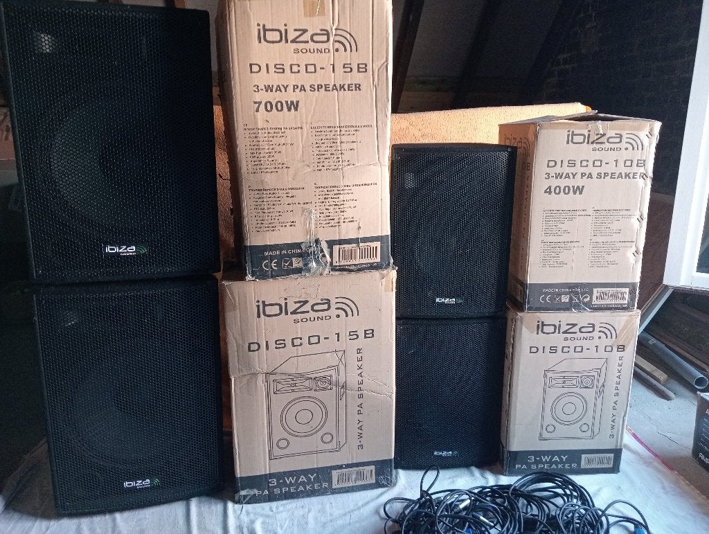 boxen,versterkers en mixtafel, Enlèvement, Utilisé, 500 à 1000 watts, Autres types