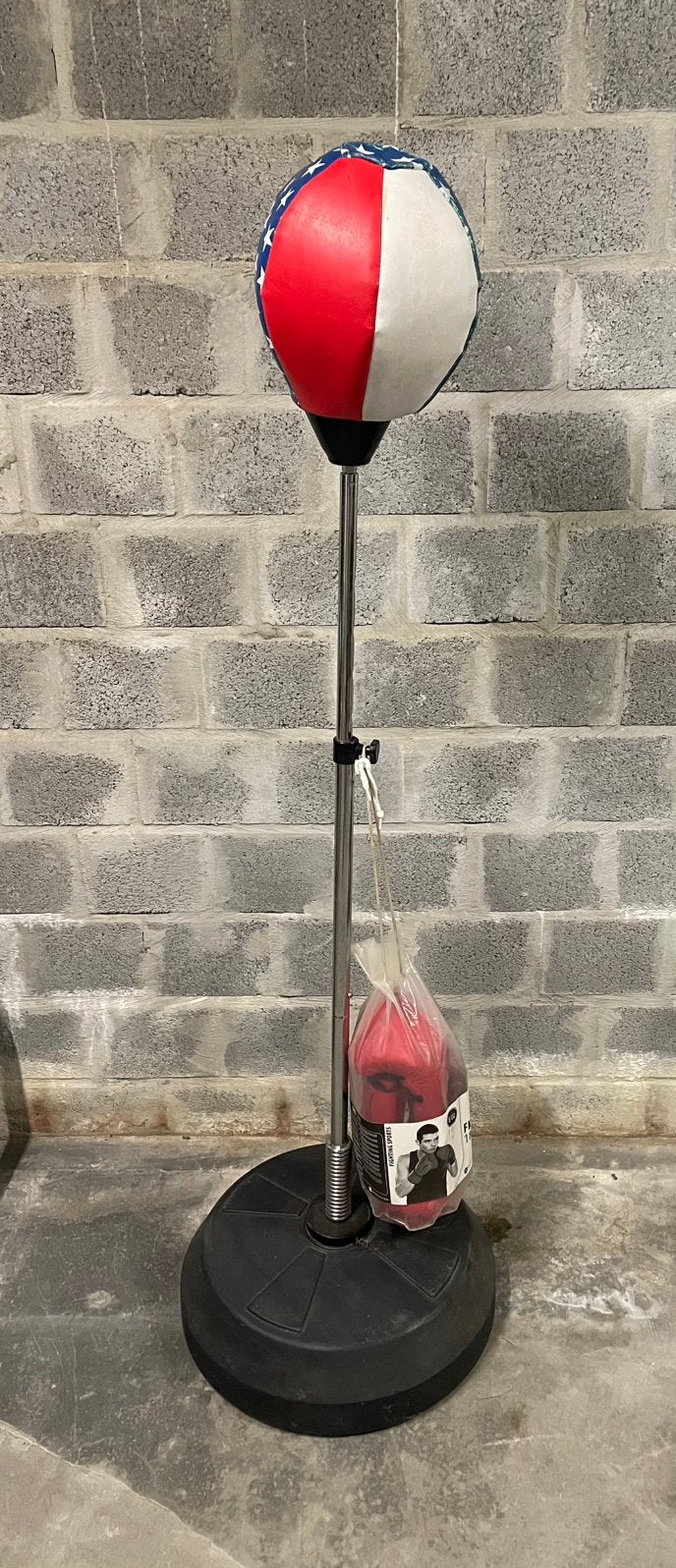 Punching-ball avec gants, Sports & Fitness, Enlèvement, Utilisé, Punching-ball