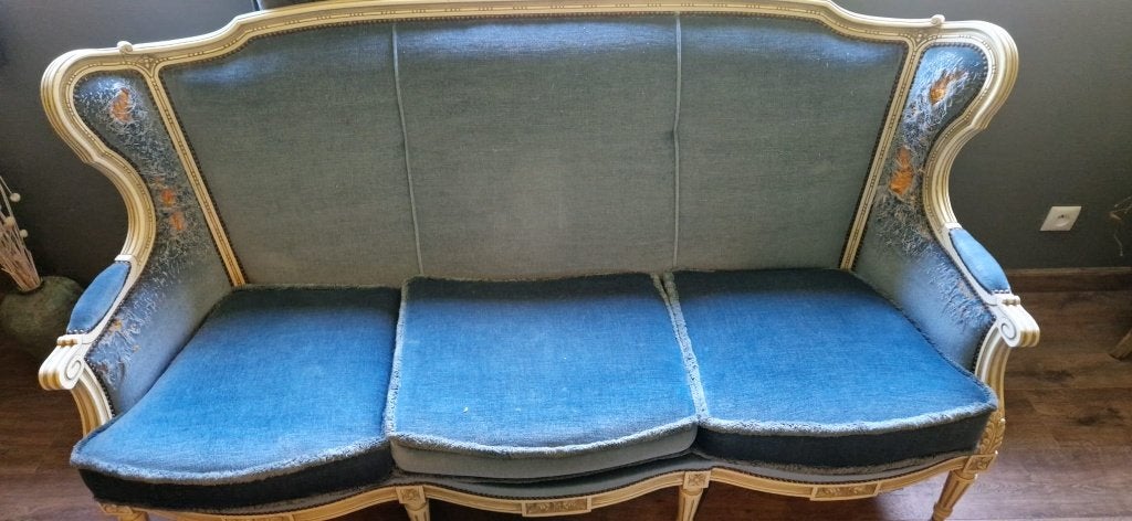 Louis XVI bank en fauteuils, Ophalen