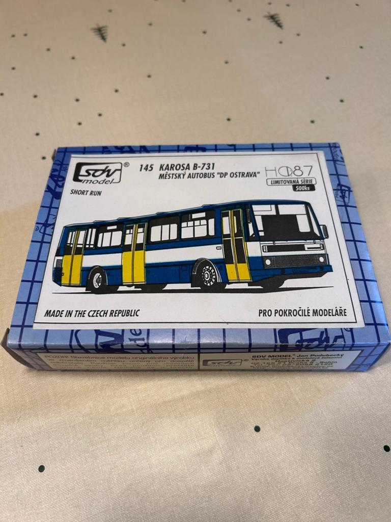 SDV Model Karosa B-731 Mestsky Autobus « DP Ostrava » HO, Enlèvement ou Envoi, Neuf