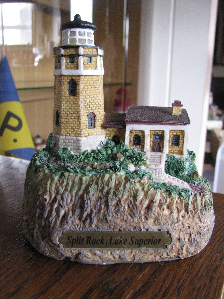 vuurtoren beeldje USA - Split rock lecturama, Ophalen of Verzenden, Zo goed als nieuw, Schaalmodel