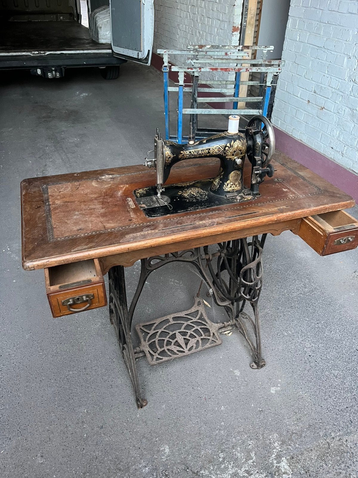 Naumann naaimachine, Antiek en Kunst, Ophalen