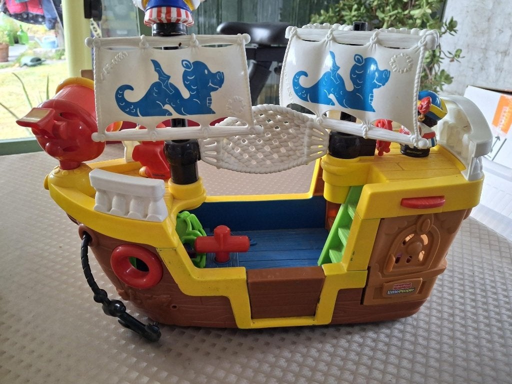 piratenschip little people, Ophalen