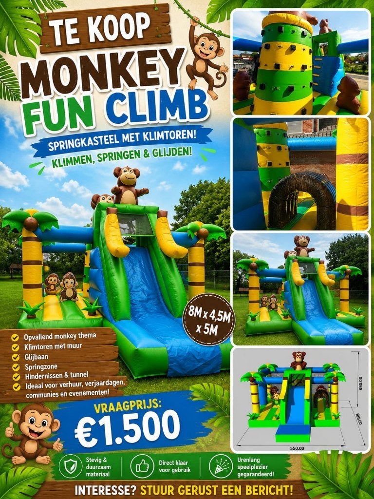 Springkastelen te koop, Enlèvement, Comme neuf
