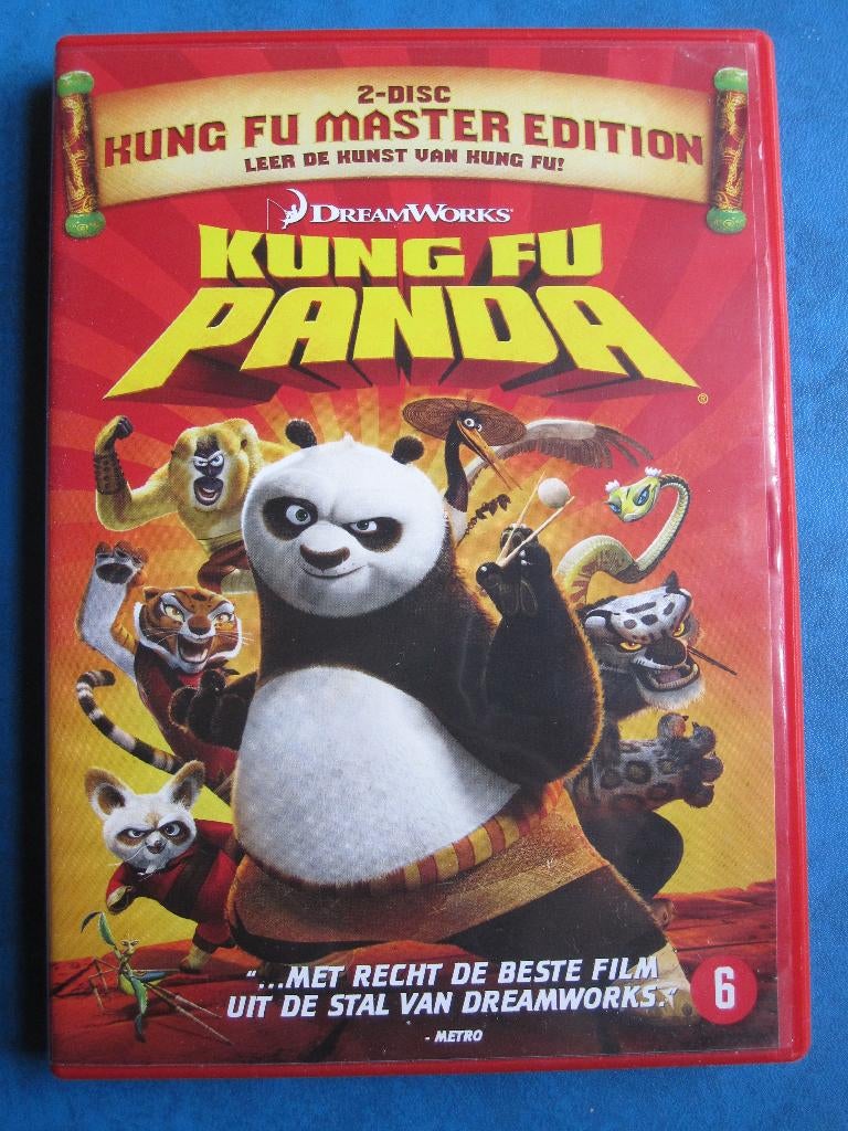 Kung Fu Panda (2008) 2 disc, Cd's en Dvd's, Dvd's | Tekenfilms en Animatie, Zo goed als nieuw, Amerikaans, Tekenfilm, Boxset, Vanaf 6 jaar
