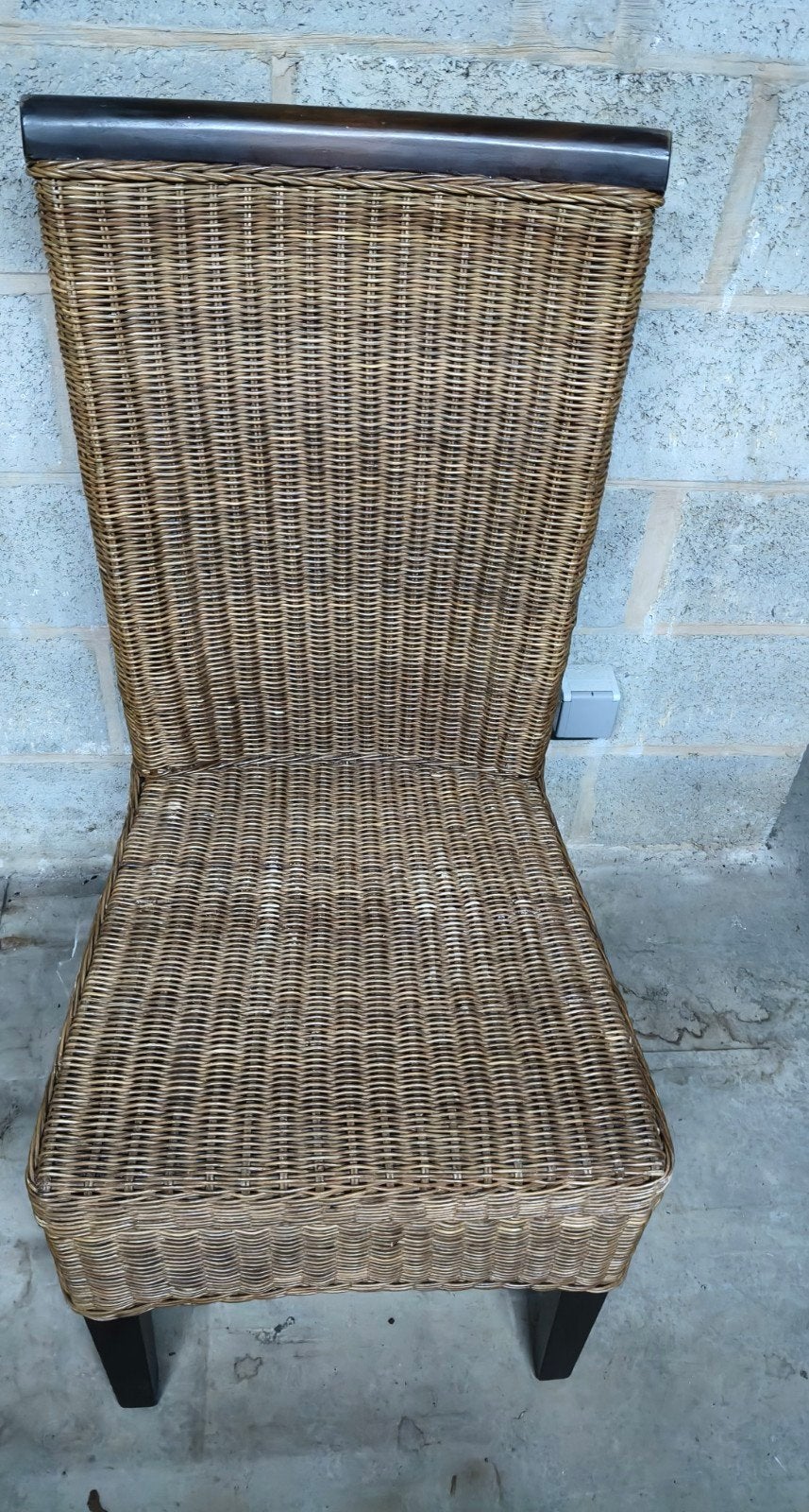rotan stoel, Ophalen, Gebruikt, Twee, Koloniaal