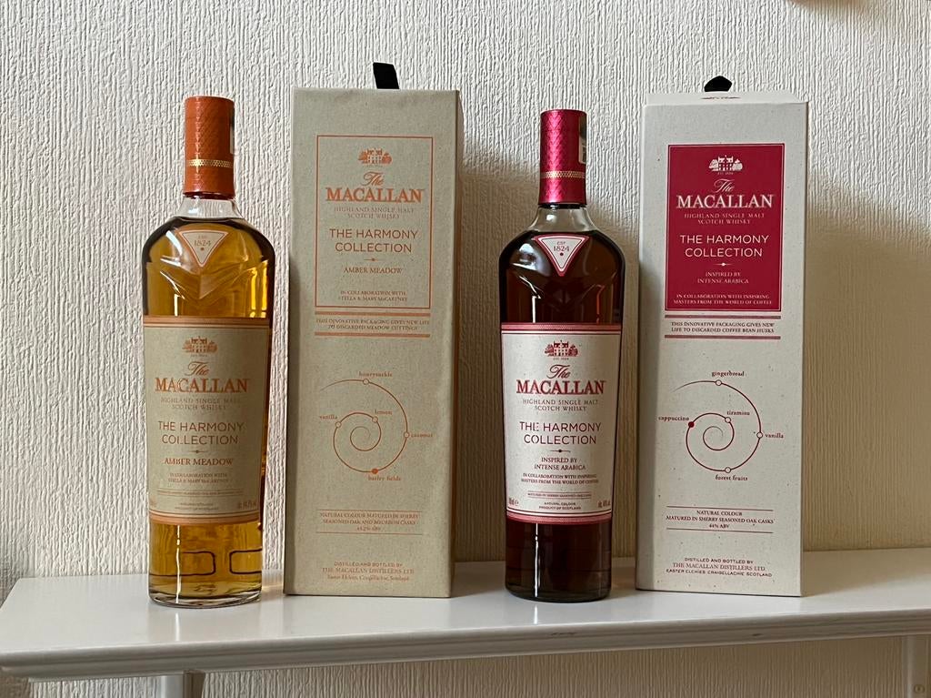 Whisky Macallan Amber Meadow & Intense Arabica, Verzamelen, Ophalen of Verzenden, Nieuw