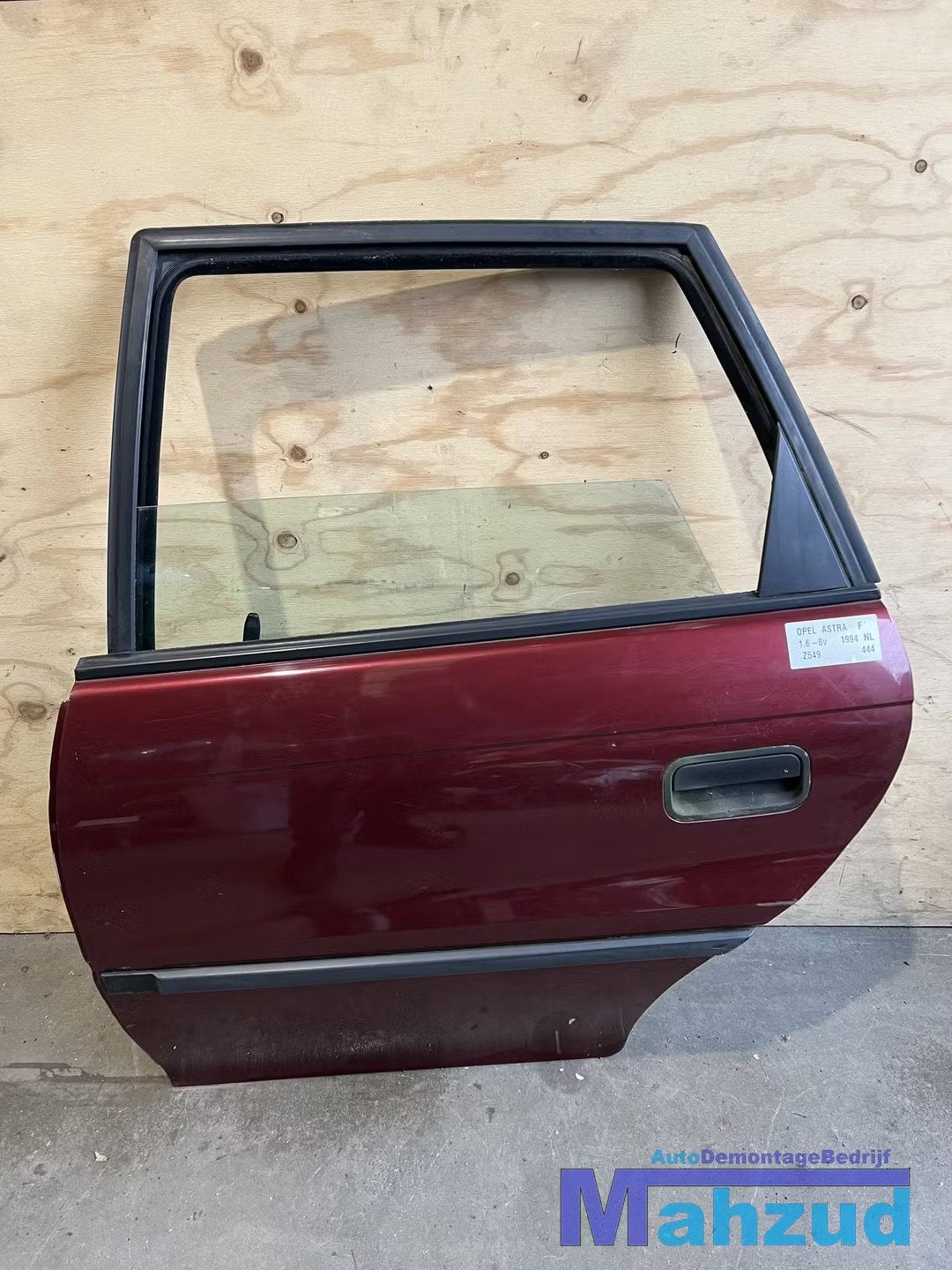 OPEL ASTRA F Rood Z549 Links achter deur hatchback 1991-1999, Auto-onderdelen, Gebruikt, Deur, Opel Automobile GmbH, Kontakt@opel-infoservice.de