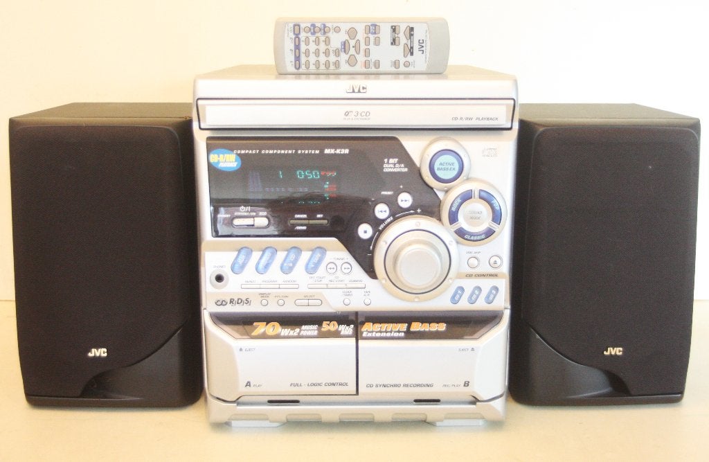 JVC Stereo / Versterker Tuner, 3CD-Speler, & Speakers, Enlèvement ou Envoi, Lecteur CD, Utilisé, Micro chaîne