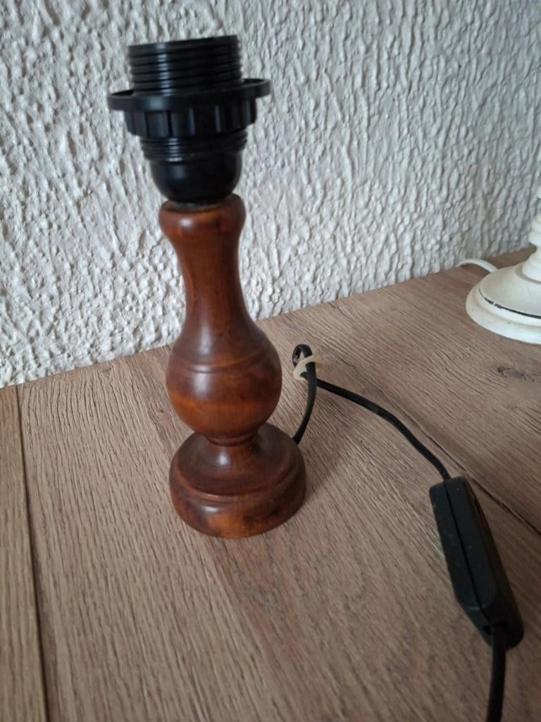Lampe, bois, Ancien, Moins de 50 cm, Comme neuf, Enlèvement