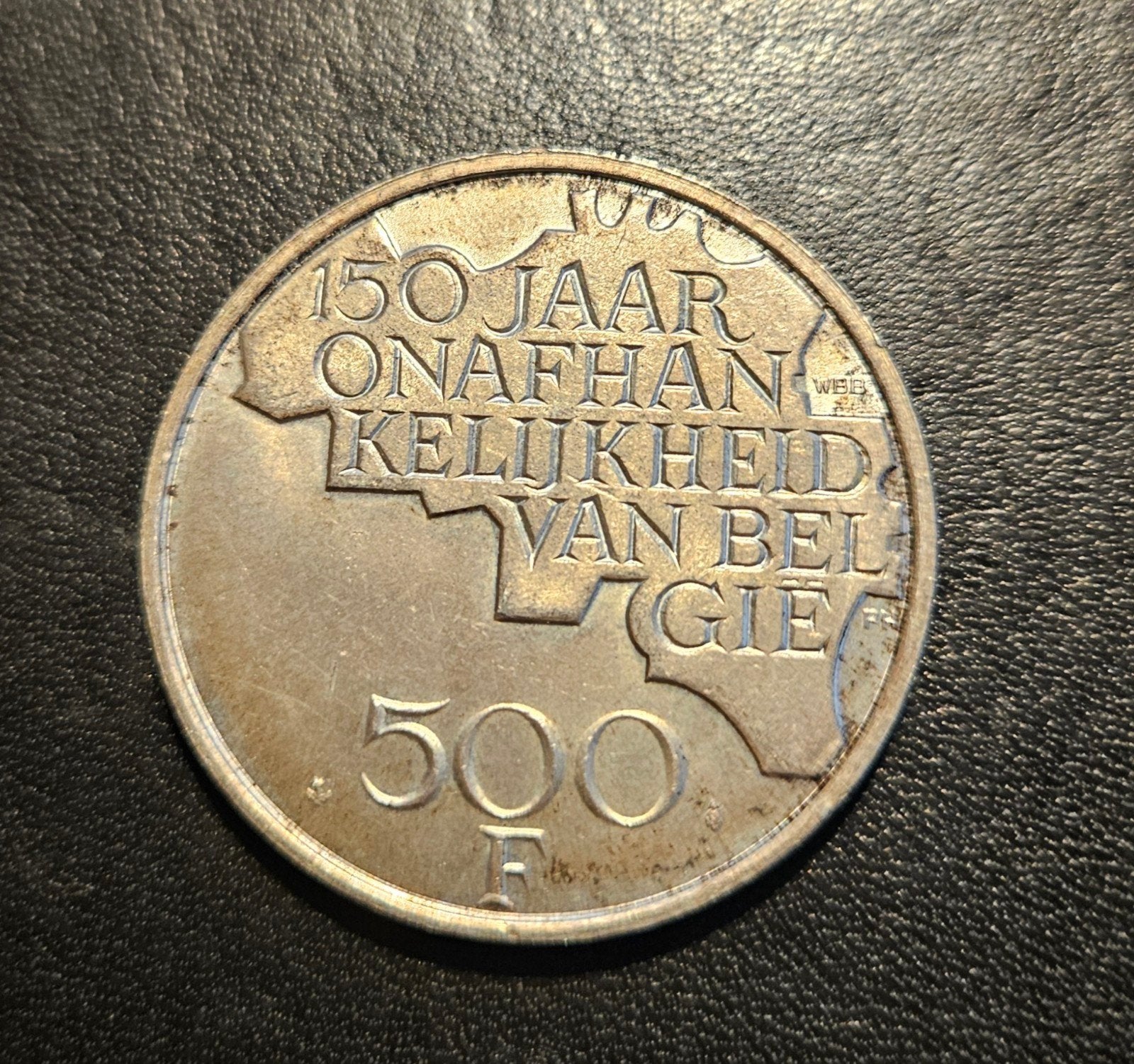 munt 150 jaar onafhankelijkheid belgie, Ophalen of Verzenden, Metaal, Losse munt