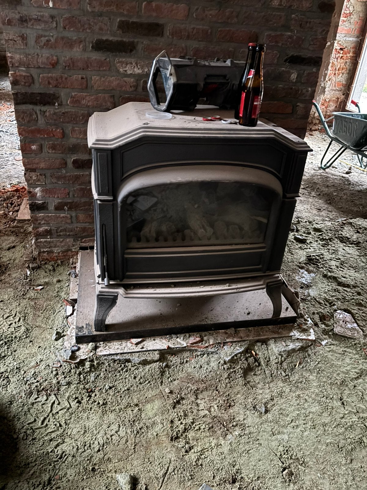 Degelijke goed werkende gaskachel, Maison & Meubles, Enlèvement, Utilisé, Chauffage à gaz