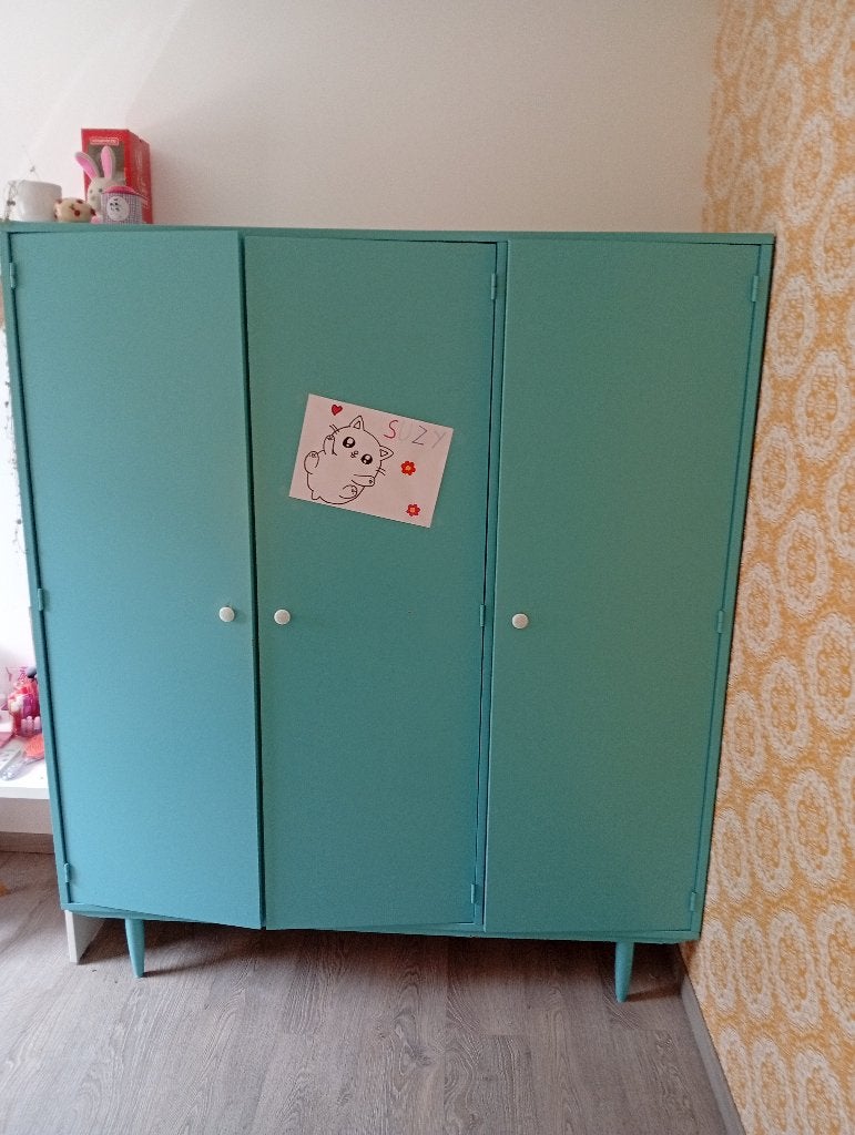 Retro kleerkast, Avec tablette(s), 100 à 150 cm, Enlèvement, Utilisé
