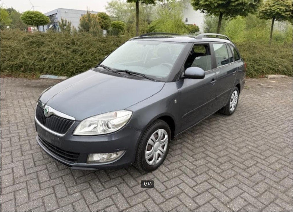 Skoda Fabia station Airco 99998 km, Auto's, Voorwielaandrijving, Stof, Euro 6, 4 cilinders
