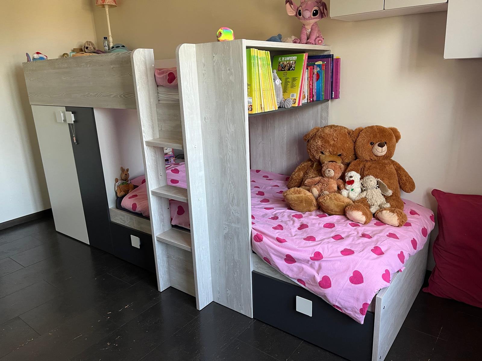 Stapelbed met ladende kasten, Ophalen, Zo goed als nieuw, Stapelbed