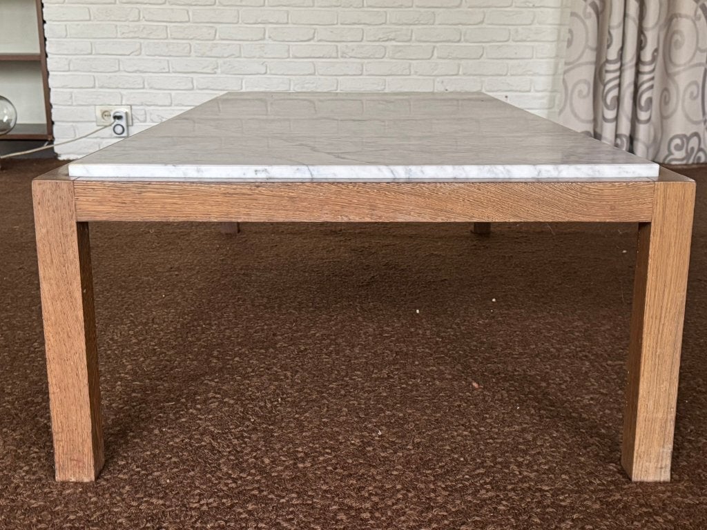 Salontafel marmer - wenge, 100 à 150 cm, Enlèvement, Utilisé, 50 à 100 cm