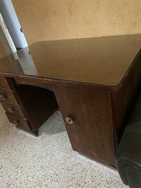 antiek bureelmeubel, Huis en Inrichting, Bureaus, Ophalen, Gebruikt, Hout, Antiek
