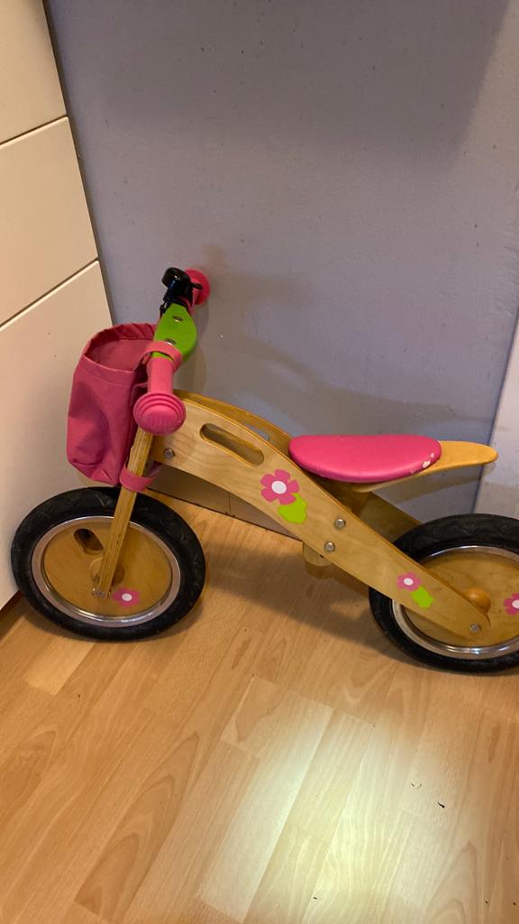 Houten fiets voor meisjes, Ophalen, Gebruikt, Loopfiets