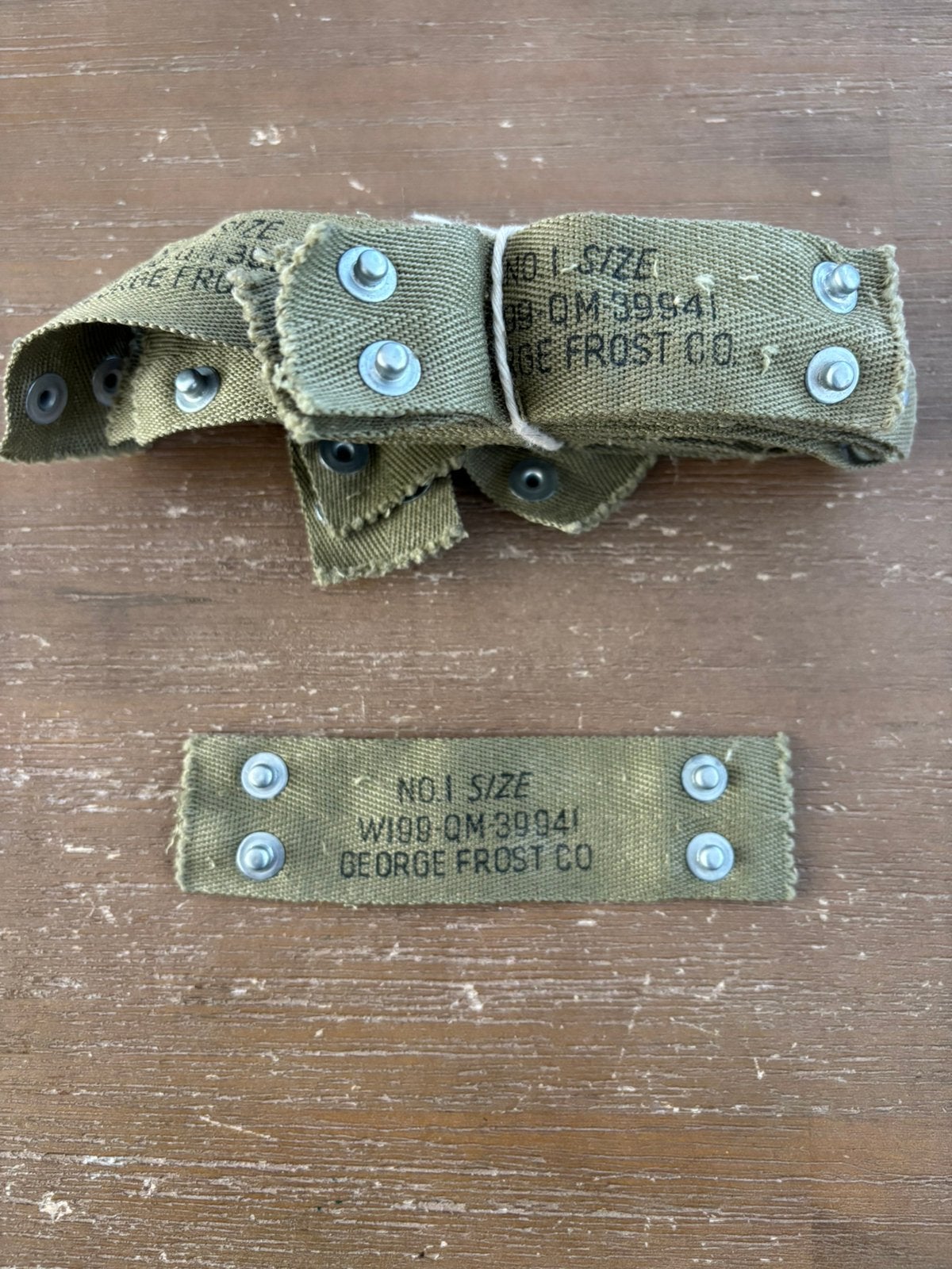 US Amerikaanse M1 nape strap liner bundel (25stuks) NOS, Collections, Enlèvement ou Envoi, Armée de terre, Casque ou Béret