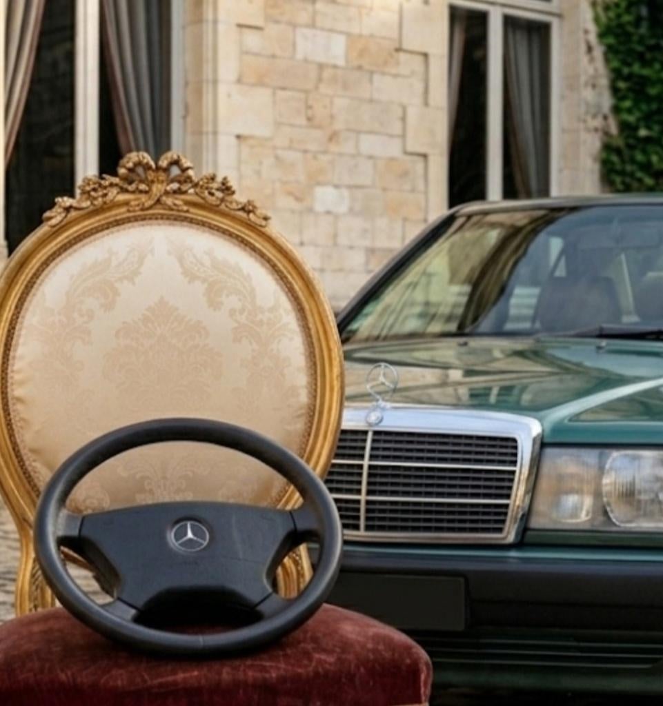 VOLANT (STUUR) EN CUIR W201 W124 R129 MERCEDES SPORTLINE, Auto-onderdelen, Ophalen, Gebruikt, Mercedes-Benz