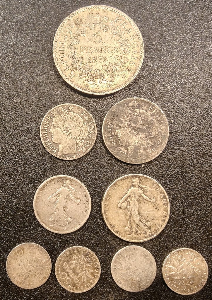 Lot de pièces de monnaie France en argent, Enlèvement, Monnaie