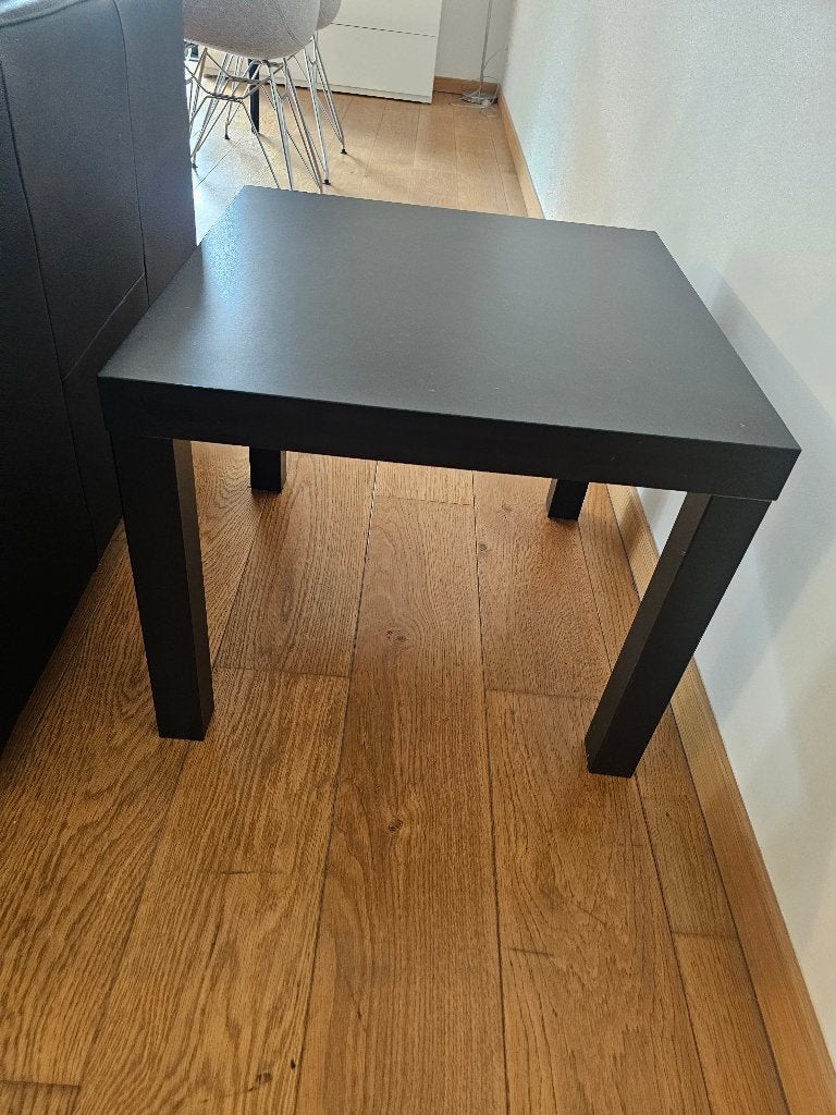 IKEA koffee tafel zwart, Vierkant, 55 tot 75 cm, Zo goed als nieuw, Classic