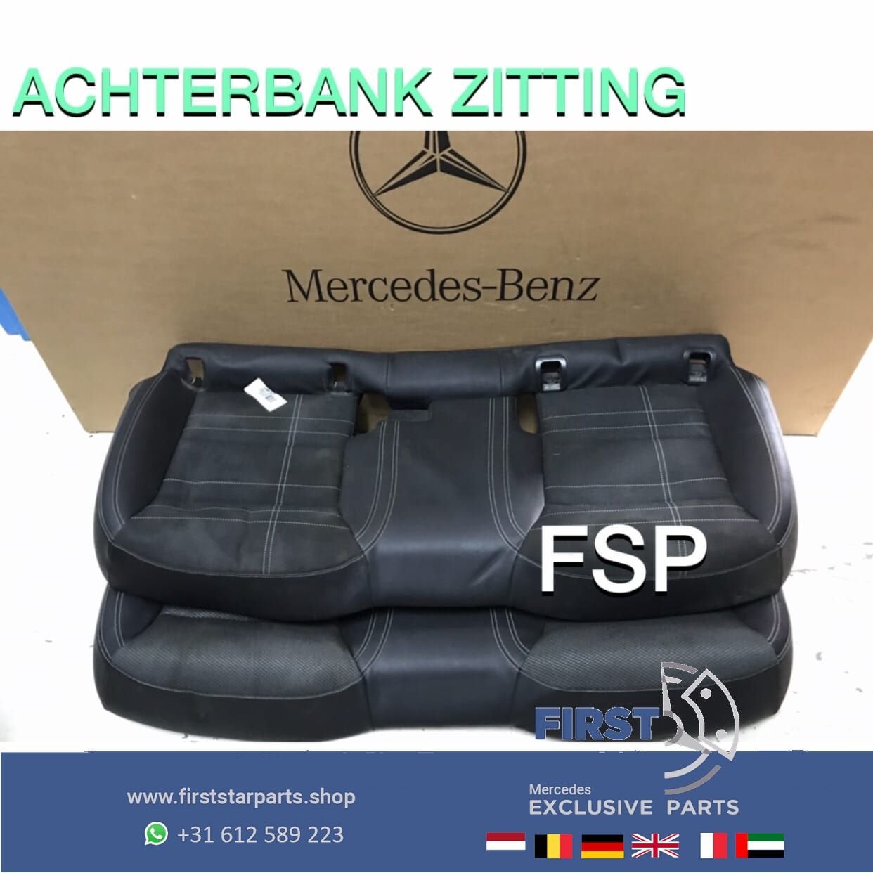 ACHTERBANK ZITTING W176 A W246 B W117 CLA W156 GLA AMG 45 Kl, Auto-onderdelen, Interieur en Bekleding, Gebruikt, -, Ophalen of Verzenden