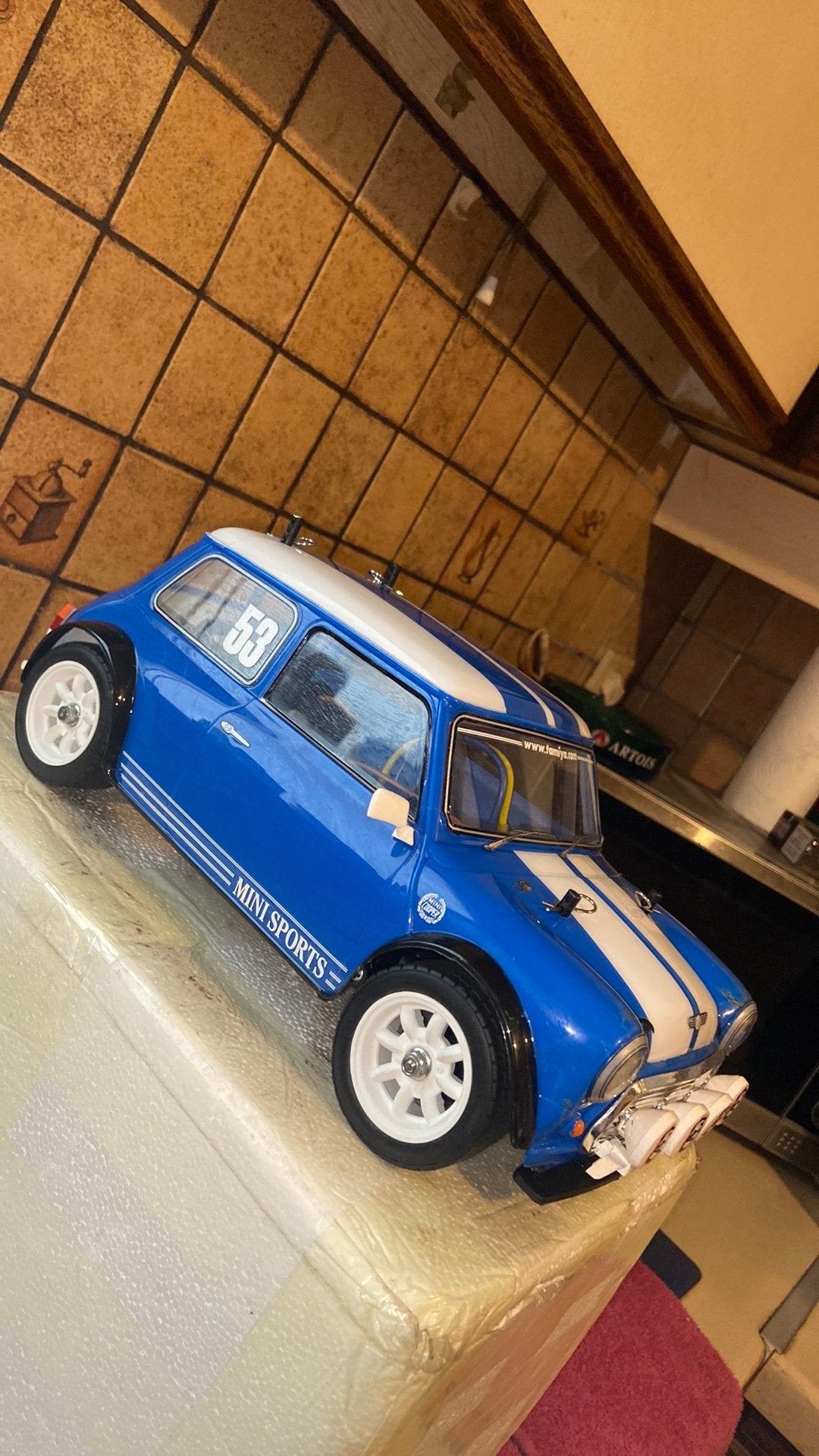 RC Tamiya M-01 Mini Cooper ZGAN ATR, Échelle 1:10, Enlèvement ou Envoi, Électro, Comme neuf