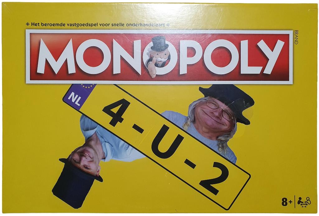 Monopoly - 4-U-2 - Dutch (Sealed), Neuf, 1027 Newport Avenue, Pawtucket, RI 02861, United States, Cinq joueurs ou plus, Hasbro