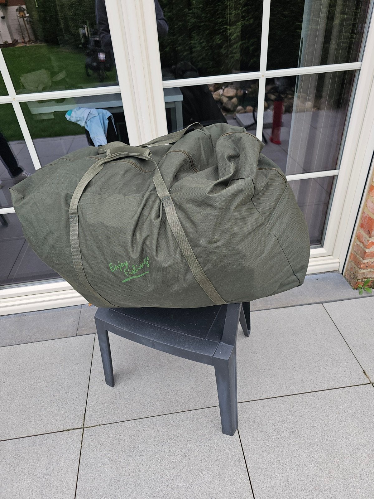 opblaasbare tent, Ophalen, Zo goed als nieuw