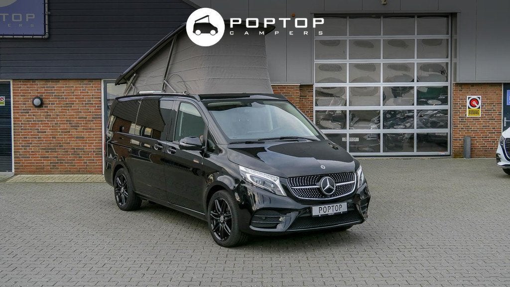 Mercedes-Benz V-Klasse V300 Marco Polo 4WD Mbux/Mbac Airmati, Caravans en Kamperen, Mobilhomes, Bedrijf, tot en met 4, Buscamper of Camperbus
