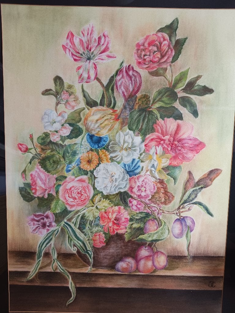 bloemen schilderij, Ophalen, Nieuw, Schilderij, 75 – 100
