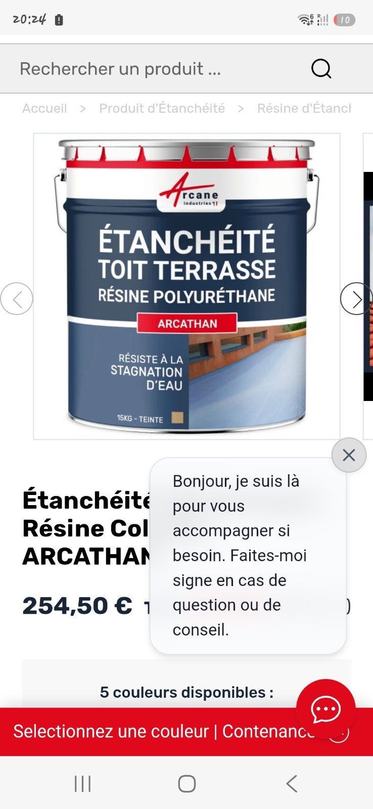 Peinture toiture étanchéité, Grijs, Verf