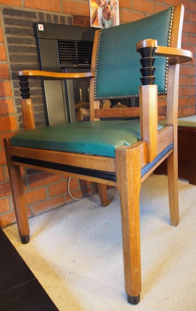 Fauteuil De Coene, BRILLAT, Art Déco a' 29, Decoene Courtrai, Enlèvement