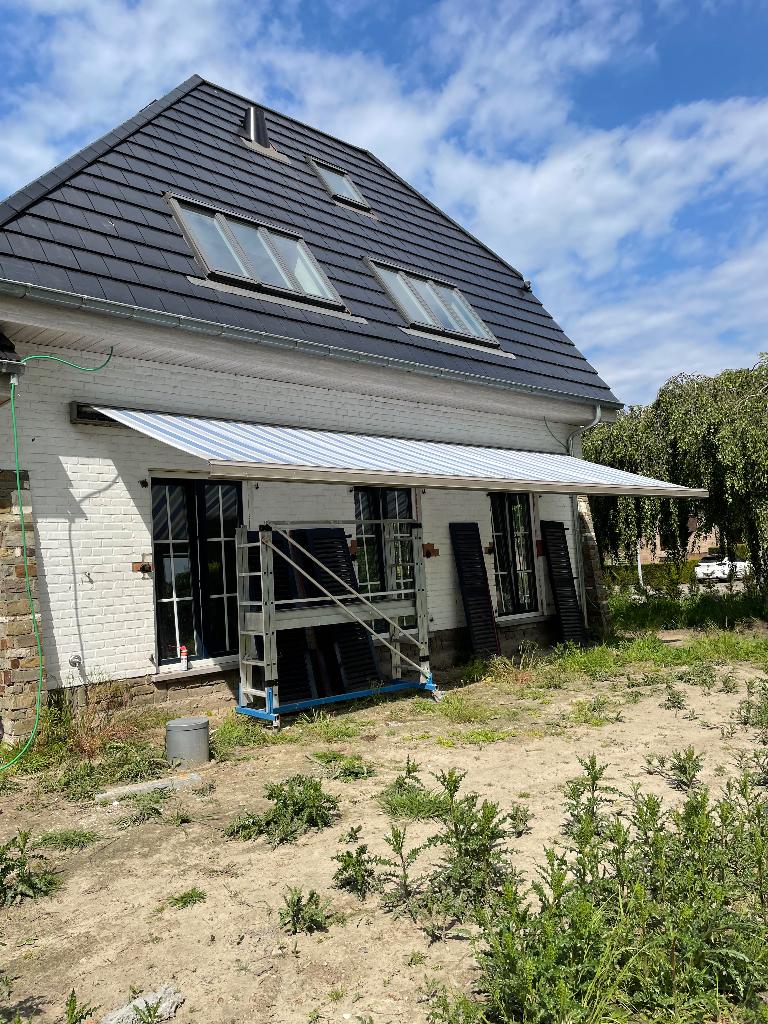 Zonnescherm, Tuin en Terras, Zonneschermen, Ophalen, Gebruikt, 450 cm of meer, Elektrisch