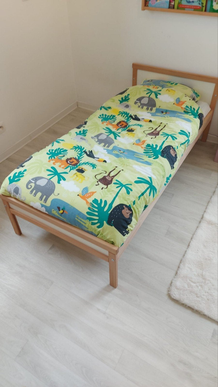 Ikea Sniglar peuterbed met lattenbodem beuken 70x160cm, Huis en Inrichting, Slaapkamer | Complete slaapkamers, Ophalen
