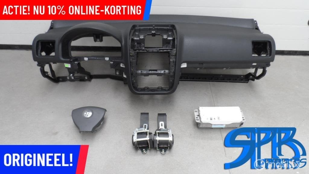 Golf V 5 JETTA VARIANT HATCHBACK AIRBAGSET AIRBAGS DASHBOARD, Gebruikt, VOLKSWAGEN, Ophalen of Verzenden