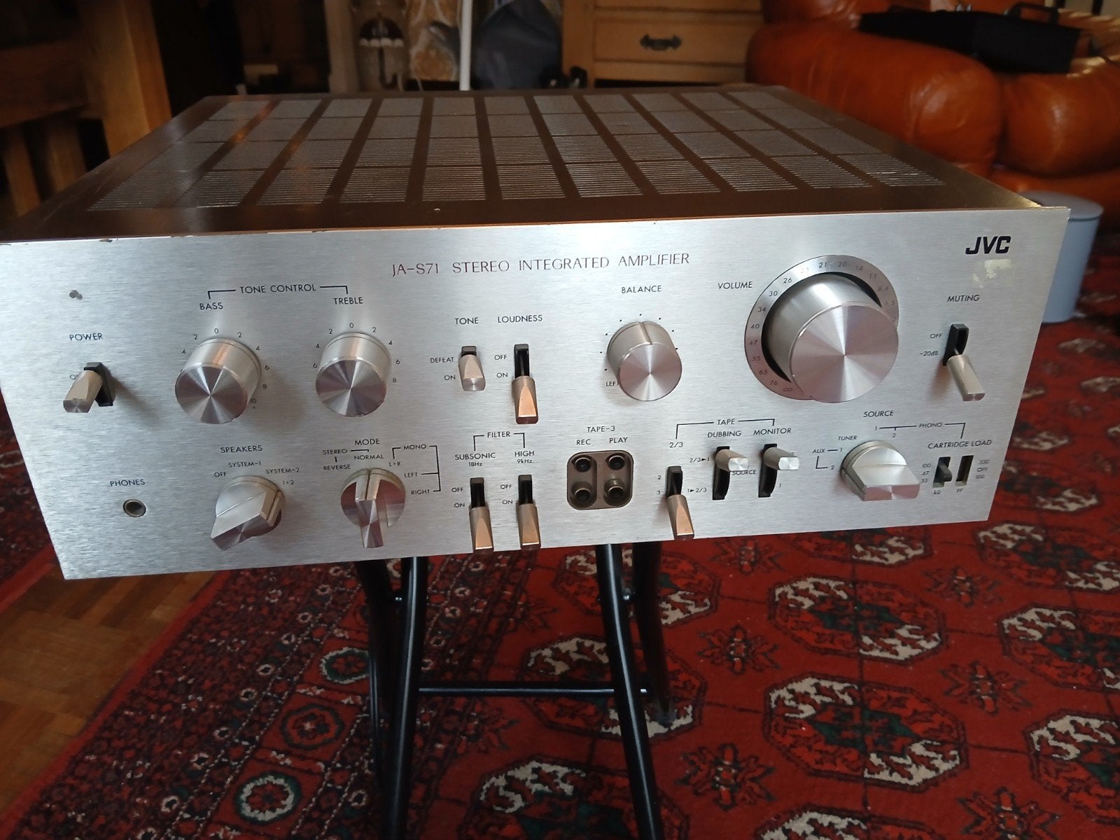 JVC JA-S71 - Amplificateur stéréo intégré vintage made in Ja, Audio, Tv en Foto, Buizenversterker, Ophalen of Verzenden, Versterker